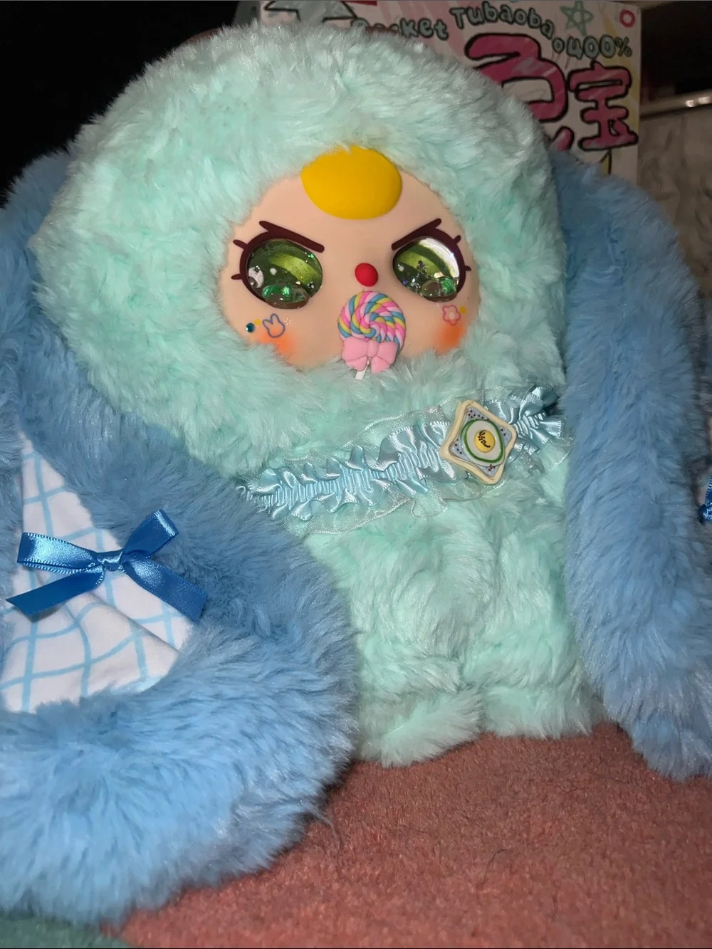 Customized 400% face with amazing fluffy bunny!